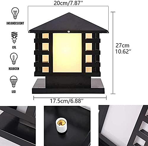 Lampes extérieures étanches IP65 avec colonnes en aluminium durable - 7