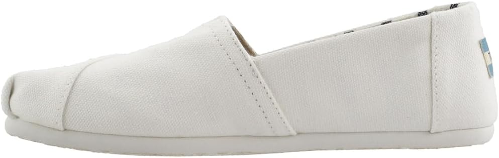 TOMS Women's White Canvas Alpr ESP (Size: 6.5)