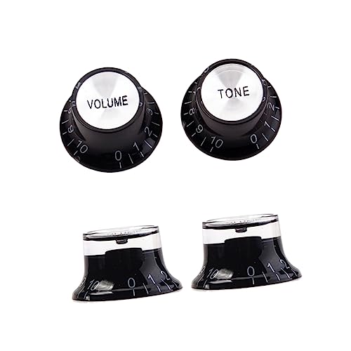 OFFSCH Guitar Knob Volume Tone Control Knobs Cap 2 Pcs Gd23c Aluminum for Bass