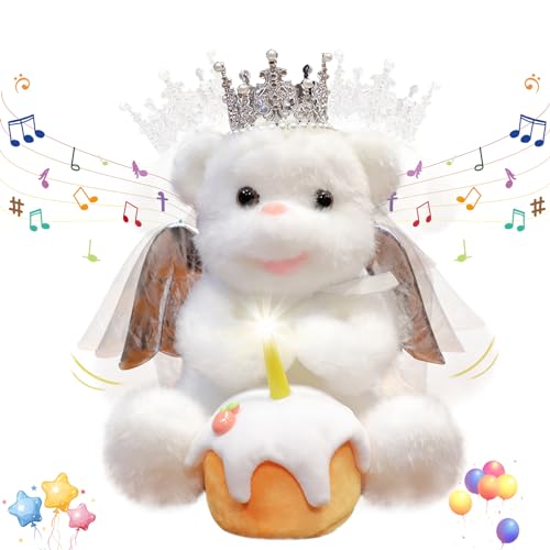 PowerPals Voice Recording Dancing Singing Angel Teddy Bear Flapping Wings