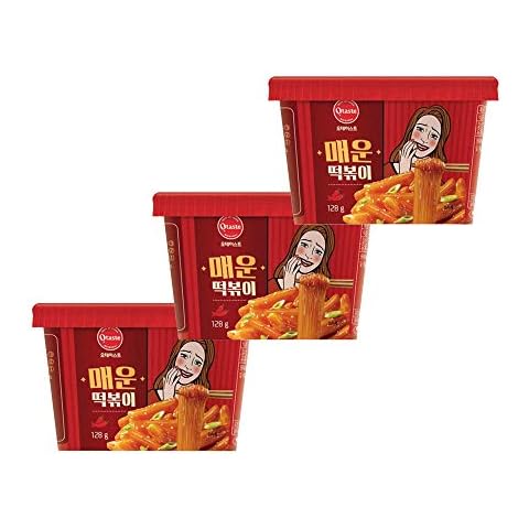 Otaste Tteokbokki w/ Glass Noodle in Spicy Sauce Bowl (128g) - 3 Packs Cover