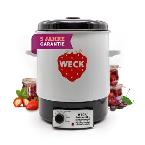 WECK Einkochautomat WAT14 Emaille mit Präzisionsthermostat – 29L Einkochtopf, Glühweinkocher, Dampfentsafter, Einweckautomat – Made in Germany, hochwertig & vielseitig WECK Einkochautomat WAT14 Emaille mit Präzisionsthermostat – 29L Einkochtopf, Glühweinkocher, Dampfentsafter, Einweckautomat – Made in Germany, hochwertig & vielseitig