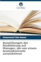 Auswirkungen der Rückführung auf Manager, die von einem Auslandseinsatz zurückkehren (German Edition) 6209364160 Book Cover