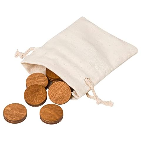 Holz Kühlschrankmagnete, Dekorative Magnete, Büromagnete, Runde Kühlschrankmagnete. Braun klein Cover