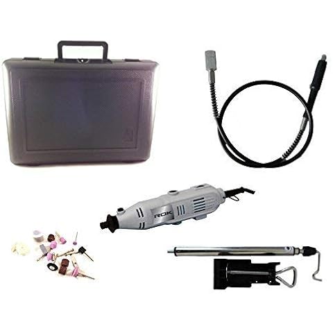 Variable Speed Rotary Tool Kit w/Flexshaft + 40pc Accessories Cover