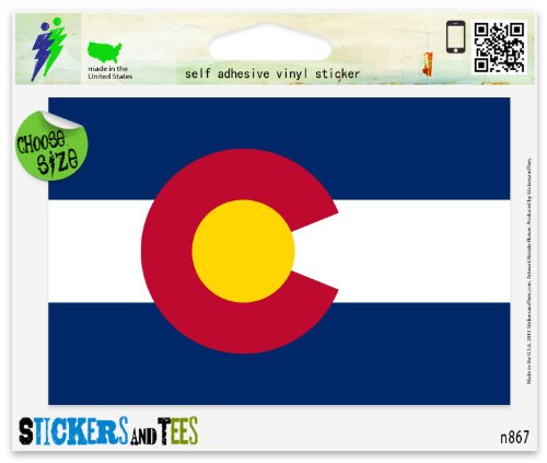 Colorado State Flag Vinyl Car Bumper Window Sticker 3