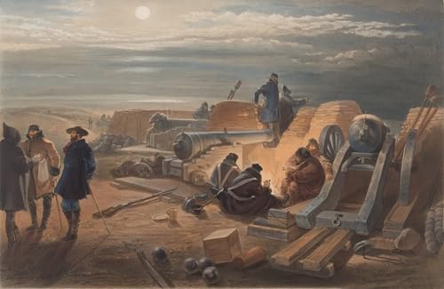 Affiches et gravures William Simpson peinture toile moderne salon croquis batterie de Greenhill