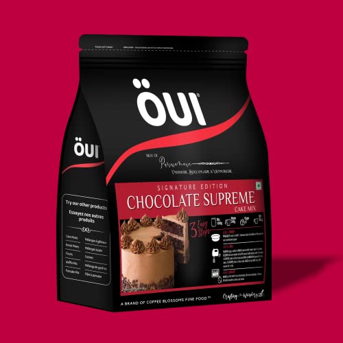 Image of OUI Signature Edition Chocolate Supreme Cake Mix I Egg-Based Recipe I Instant Cake Mix Powder | 1kg