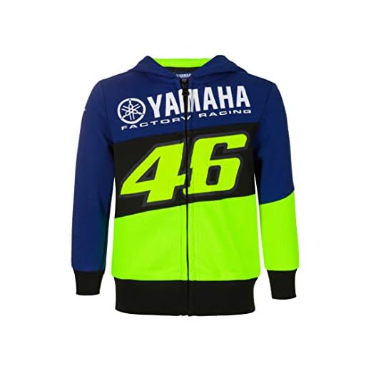 Valentino Rossi Sweatshirt Yamaha Dual Vlies, Königsblau, 11/12