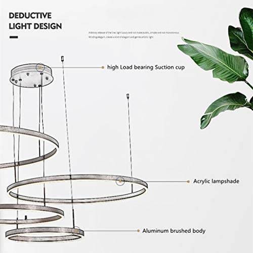 Lustre LED réglable à télécommande pour corriger l'éclairage sombre du salon