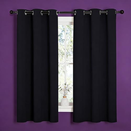 Rideau anti froid et anti bruit noir 260x250 pour isoler la chambre