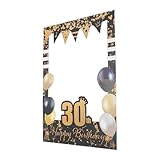 Facile da usare: gli oggetti di scena per cornici per foto di compleanno sono realizzati con cornici di carta kraft, rendendo l'installazione rapida e semplice sia per gli ospiti che per gli ospiti della festa, cornice per cabina fotografica portatile, cornici di carta kraft