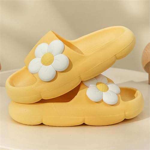 Girls Comfy Soft Flower Cloud Slides Kids Non Slip Lightweight Shower Sandals Thick Sole House Bedroom Slippers2