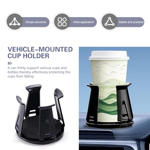 Adaptador portavasos para carro Teybouk 2 piezas miniatura 5
