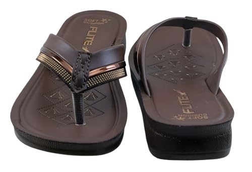 Image of FLITE PUL-204 Women's PU Slippers | Outdoor Comfortable Flip-Flops for Women & Girls | Anti-Slip Durable Thong Sandals for Ladiers