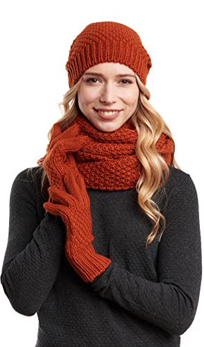 Hilltop Winterset, bestaande uit een wintersjaal, een bijpassende gebreide muts en naar keuze handschoenen of handwarmers, 3-delig, verschillende kleuren - Image 3