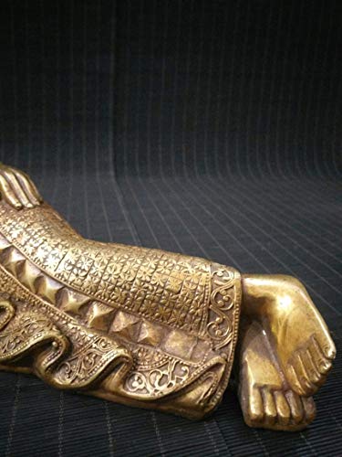 Statue de Bouddha antique cuivre objet de collection art asiatique maison