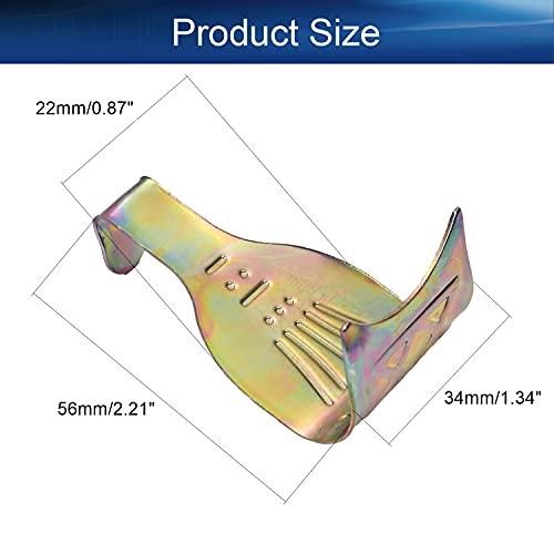 Image of Solid Moulding Picture Hooks Hangers Rail Hanging Hook Color Zinc-Plated 54mmx29mm Bronze 15pcs
