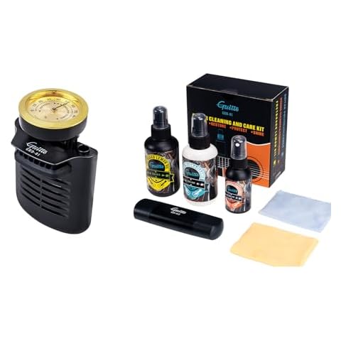 GSN-01 Guitar Cleaning Kit, All in One & GHD-01 Guitar Humidifier - Guitto 2-in-1 Humidity Cover