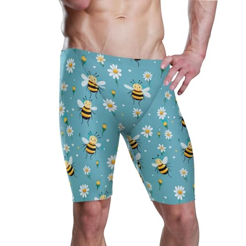 Daisy Bee Swim Jammers for Men Athletic Durable S B0402204