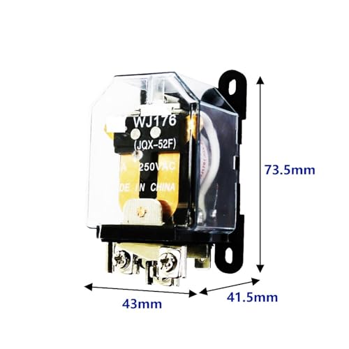 Relé JQX 52F electromagnético 110VAC evita fallos en circuitos de potencia 3