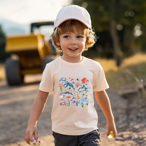 Image of T Shirts for Boys Toddler Girls Dino Types of Dinosaurs Kids Retro Tshirt Kids Summer Tee Tops 2-7 Years