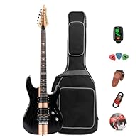 【H-H Pickup】Bullfighter D-300 electric guitar equipped with two classic Humbucker pickups, 3-way pickup selector switches, and 1 tone control knob plus 1 volume control knob, offering you versatile tone-shaping options. Ideal for both beginners and p...