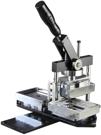 DIY Badge Making Kit - Fridge Magnet Button Badge Maker Machine with 100 Components + Paper Cutter, Rectangle Magnet Punch Press for Custom Badges, Easy to Use