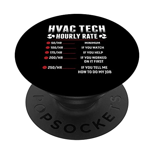 Hvac Tech HVAC Contractor HVAC Technician PopSockets Swappable PopGrip