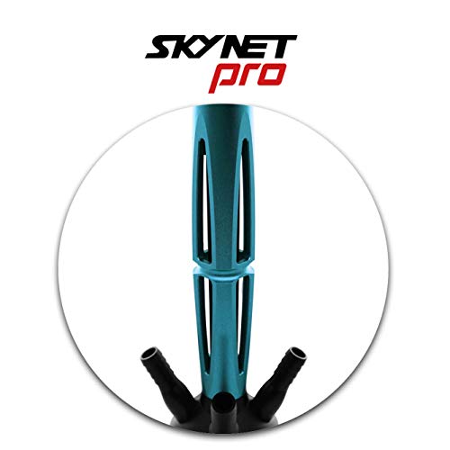 Shisha King | Skynet® Pro Shisha 60cm, Set mit Schlauch, Mundstück, Tabakkopf & Zubehör, 4 Schlauchanschlüsse | SkyBlue – Bild 3