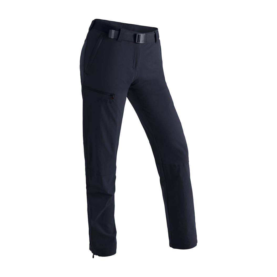 Maier Sports Inara Slim, Damen Wanderhose, Wasserabweisende Outdoorhose für Trekking und Hiking, Enganliegender Schnitt, PFC-frei, mSTRETCH pro 4 & Dryprotec, Grau, 48 (W40/L32)