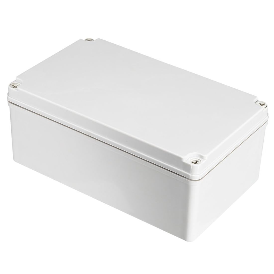 TOP-VIGOR 250x150x100mm Wateproof IP67 Electrical Junction Box, ABS Plastic Project Boxes with Screws for DIY Electronics Projects, Indoor/Outdoor Power Module Case, Instrument Case Box, White