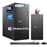 Dell Slim Tower Desktop Computer ECT1250 - Intel 10-Core Ultra 5-225, 32GB DDR5 RAM, 1TB SSD, Supports Multiple Monitors, Intel UHD Graphics, Win 11 Pro, Wifi6, Wired Keyboard and Mouse