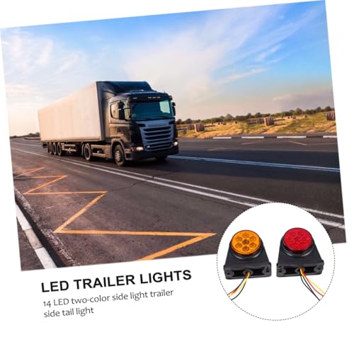 Luces de señal led brillantes con doble color para remolque 7