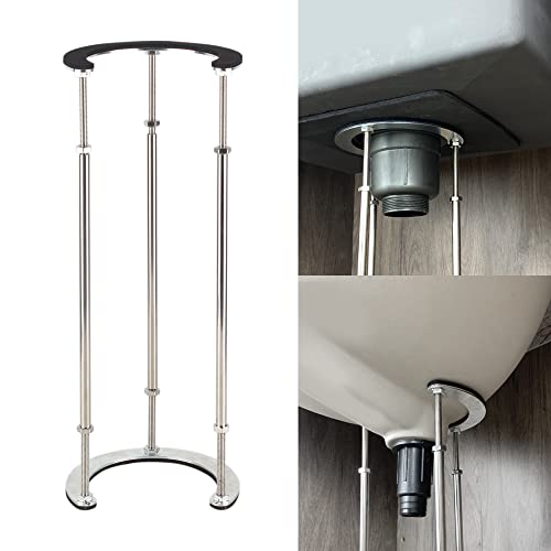 Special For Kitchen Sink Tyestand St-3 Undermount Sink Brackets Stainless Steel Sink Legs Adjustable Sink Support Installation Kit For Kitchen And Bathroom Sinks (High:11.4-18.9In(29-48Cm)|Diam:4.7In) #TOP3