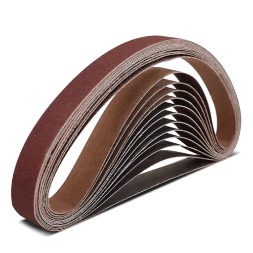 1x 30 inch 60 grit sanding belt  premium aluminum oxide sanding belt  premium sander sandpaper  12 pack