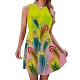 👄【Tragen Sie Empfehlungen】Sie können einen Gürtel und eine Jacke mit dem kurzen Ärmeln flowy Swing Maxikleid paaren, ein anderes schönes Aussehen wird auftreten.