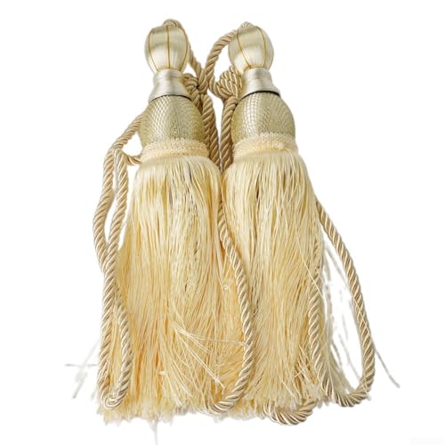 Catálogo para Comprar On-line Cuerdas para cortinas los preferidos por los clientes. 48 2 Piezas Alzapaños de Cuerda para Cortinas, Alambre Dorado de Alta Gama con Borla de Bola Única con Gancho, Cordón de Amarre de 71 cm de Largo para Accesorios de Tratamiento de...