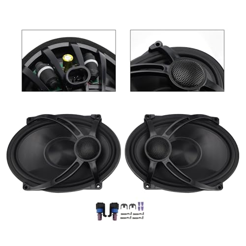 Parlantes 5" x 7" para tapas de bolsa de moto Touring miniatura 4