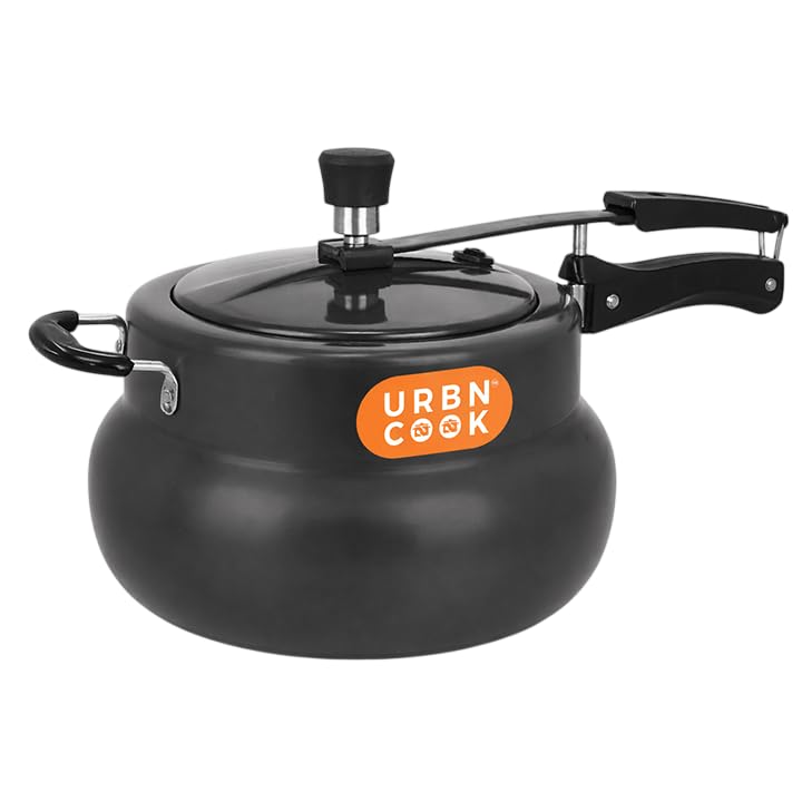Image of 7.5 Litre Hard Anodised Aluminium Pressure Cooker Induction Base Inner Lid Prime Series Large Capacity Family Cooker Induction Compatible Durable Cookware