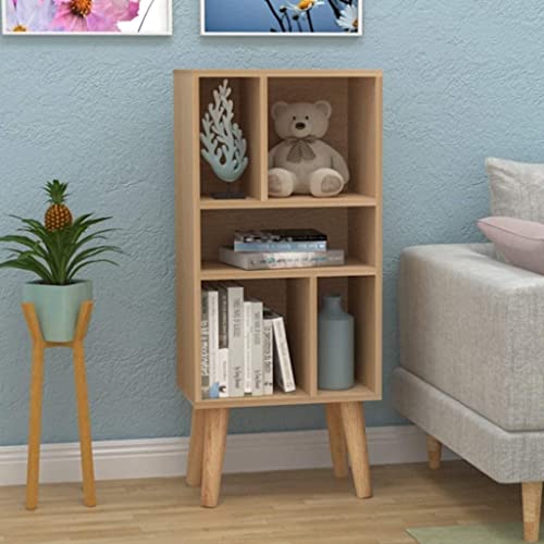 Bookcase Nordic Creative Wood Bookshelf Living Room Storage Box Floor Bookcase Simple Bedroom Multilayer Bookshelves Rack Bookshelf Bedroom - Image 5