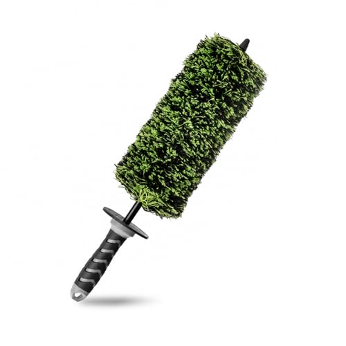 Tiliraiy Detail Daddy Wheel Brush, Long-Handled Ultra-Slim Cleaning Brush, Soft Fibers, Suitable for Multiple Surfaces, Multifunctional Car Tool