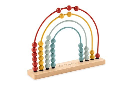 PINOLINO Abakus-Regenbogen Ruby - Montessori Rechenschieber,...