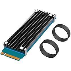 glotrends Disipador M.2 para PS5 e Instalación en PC para SSD M.2 PCIe NVMe o SSD M.2 NGFF SATA, Incluye Almohadilla Térmica M.2