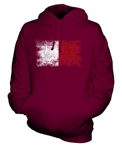 Sweat pull à capuche motif effet délavé style rétro pour homme et femme