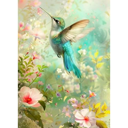 Kit peinture diamant colibri oiseau 5D un cadeau creatif pour adultes