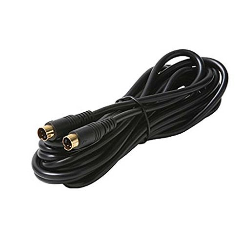 100' FT S-Video Cable 4 Pin Mini Din Male Each End Gold Shielded Digital Video VHS Cable with Gold Plated Din Each Ends Shielded Digital Video Cable TV Connection Cord Premium Output Input Hook-Up Jacks