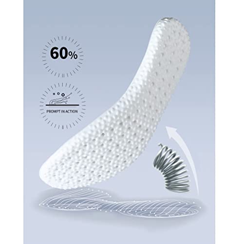 Image of Shock Absorption Insoles, Breathable Shoe Inserts, Arch Support Shoe Insoles, Elastic Insole, Heel Cushioning, for Women Men (41-42, ORANGE)