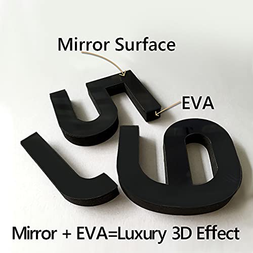 Biramba Frameless Diy Wall Clock,3D Surface Mirror Wall Clock Modern Design Large Mute Wall Watches Stickers For Living Room Bedroom Home Decorations (037Black) #TOP4