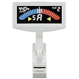 KORG(コルグ) ギター/ベース用 クリップチューナー PitchCrow-G AW-4G WH ホワイト ±0.1セントの高精度 カラー表示 24時間連続稼働 コンパクト